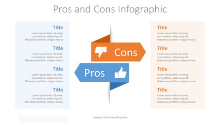 Pros and Cons Infographic Presentation Template, Master Slide
