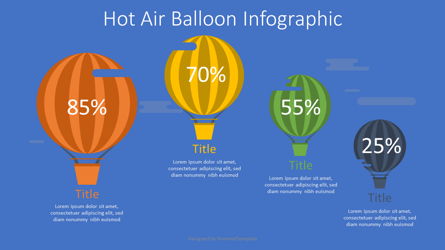 Hot Air Balloon Infographic Presentation Template, Master Slide