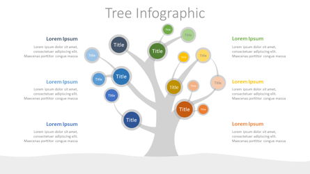 Tree Mind Map Infographic Presentation Template, Master Slide