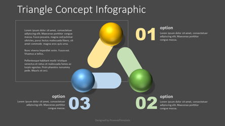 Triangle Shape Concept Infographic Presentation Template, Master Slide