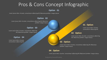 Pros and Cons Concept Presentation Template, Master Slide