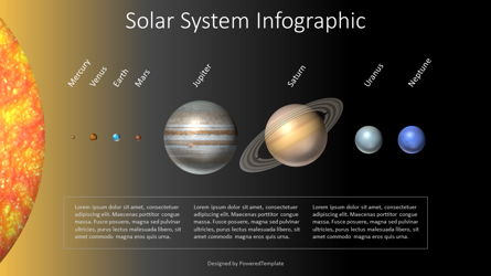 Solar System Infographic Presentation Template, Master Slide