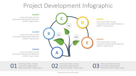 Project Development Concept Inforgraphic Presentation Template, Master Slide