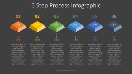 6 Step Process Infographic for Presentations in PowerPoint, Google ...