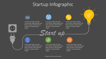 Startup Development Concept Infographic Presentation Template, Master Slide