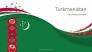 Festive Turkmenistan State Flag slide 1