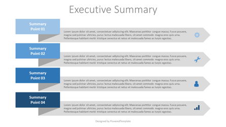 Executive Summary Template Presentation Template, Master Slide