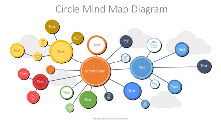 Circle Mind Map Diagram Presentation Template, Master Slide