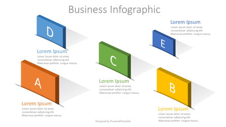 5 Options Creative Business Infographic Presentation Template, Master Slide