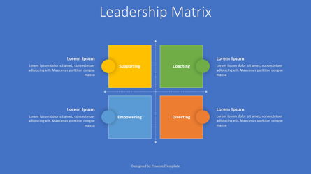 Leadership Matrix Model Presentation Template, Master Slide