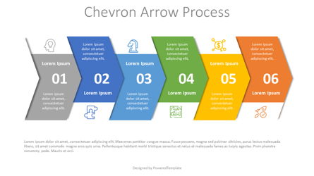 Chevron Arrow Process Diagram for Presentations in PowerPoint and ...