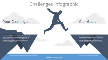 Challenge Concept Illustration Presentation Template, Master Slide