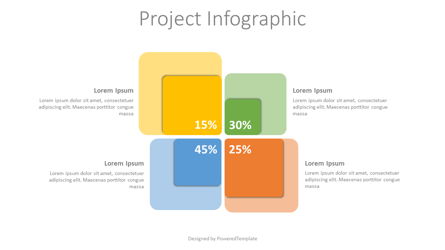 4 Options Project Infographic Presentation Template, Master Slide