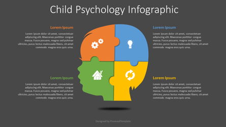 Child Psychology Infographic Presentation Template, Master Slide