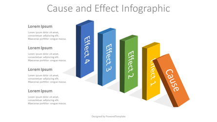 Cause and Effect Infographic Presentation Template, Master Slide