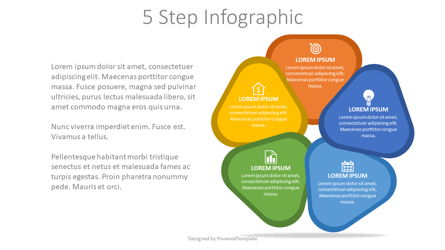 5 Steps Cycle Diagram Presentation Template, Master Slide