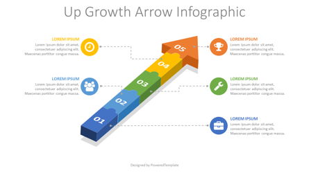 Puzzle Arrow Infographic Presentation Template, Master Slide