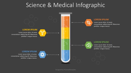 Science and Medicine Infographic Presentation Template, Master Slide