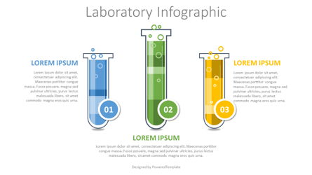 Laboratory Infographic Presentation Template, Master Slide