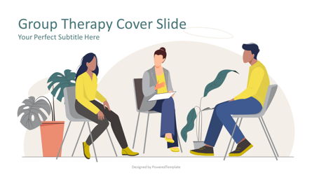Group Therapy Cover Slide Presentation Template, Master Slide