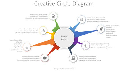 Creative Circle Diagram Presentation Template, Master Slide