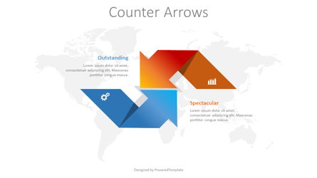 Counter Arrows Infographic Presentation Template, Master Slide