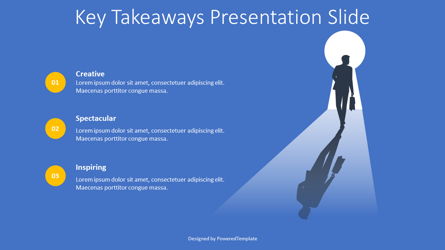 Key Takeaways Presentation Slide Presentation Template, Master Slide