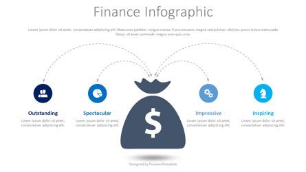 Finance Infographic with Icons Presentation Template, Master Slide