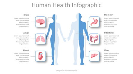 Human Health Infographic Presentation Template, Master Slide