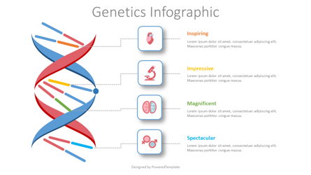 Genetics Infographic Presentation Template, Master Slide