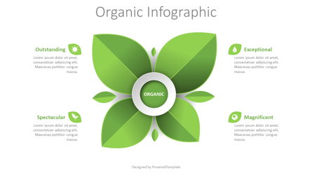 Organic Product Infographic Presentation Template, Master Slide