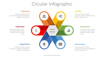 Circular Infographic Presentation Template, Master Slide