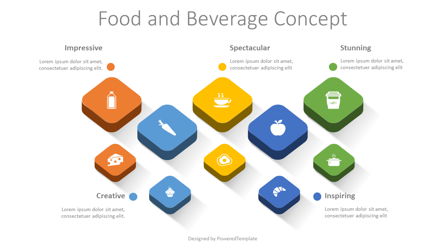 Food and Beverage Concept Presentation Template, Master Slide