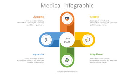 Medical Process Infographic Presentation Template, Master Slide
