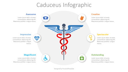 Caduceus Infographic Presentation Template, Master Slide