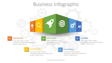 Business Infographic Presentation Template, Master Slide