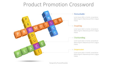 Product Promotion Crossword Presentation Template, Master Slide