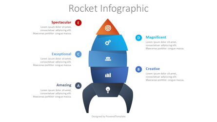 Spaceship Infographic Presentation Template, Master Slide