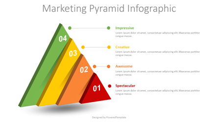 Marketing Pyramid Infographic Presentation Template, Master Slide