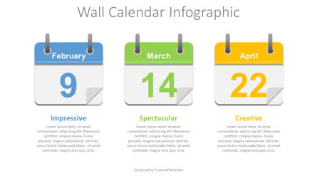 Wall Calendar Concept Presentation Template, Master Slide