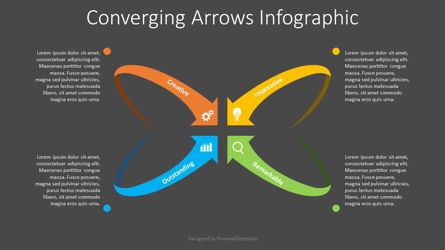 Converging Arrows Infographic for Presentations in PowerPoint and ...