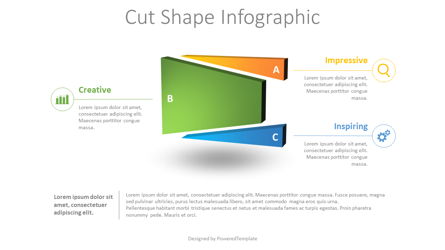 Divided Shape Infographic Presentation Template, Master Slide
