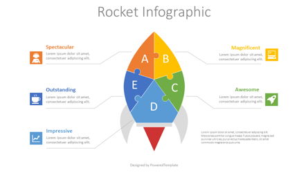 Puzzle Rocket Infographic Presentation Template, Master Slide