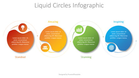 Liquid Circles Infographic Presentation Template, Master Slide