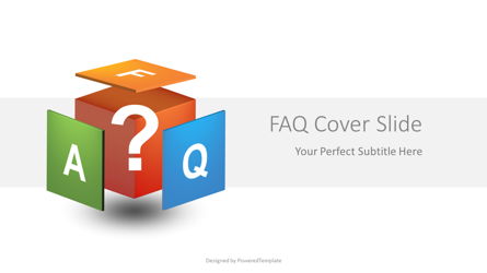 FAQ Presentation Cover Slides Presentation Template, Master Slide