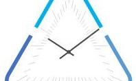 Triangular Clock Infographic