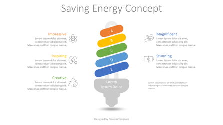 Saving Energy Concept Infographic Presentation Template, Master Slide