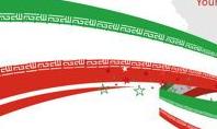 Festive Iran State Flag