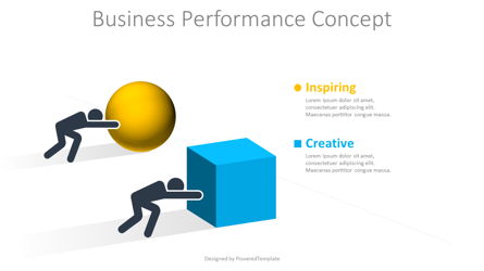 Business Performance Concept Presentation Template, Master Slide