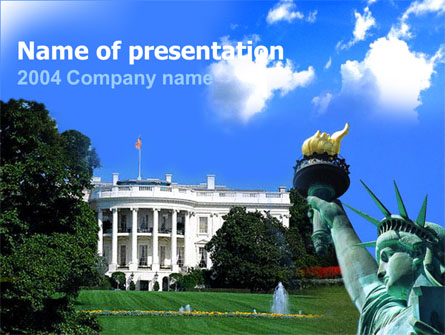 White House Free Presentation Template, Master Slide